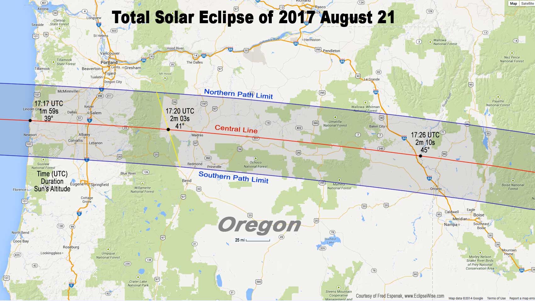 Solar Eclipse Map Oregon Subway Map